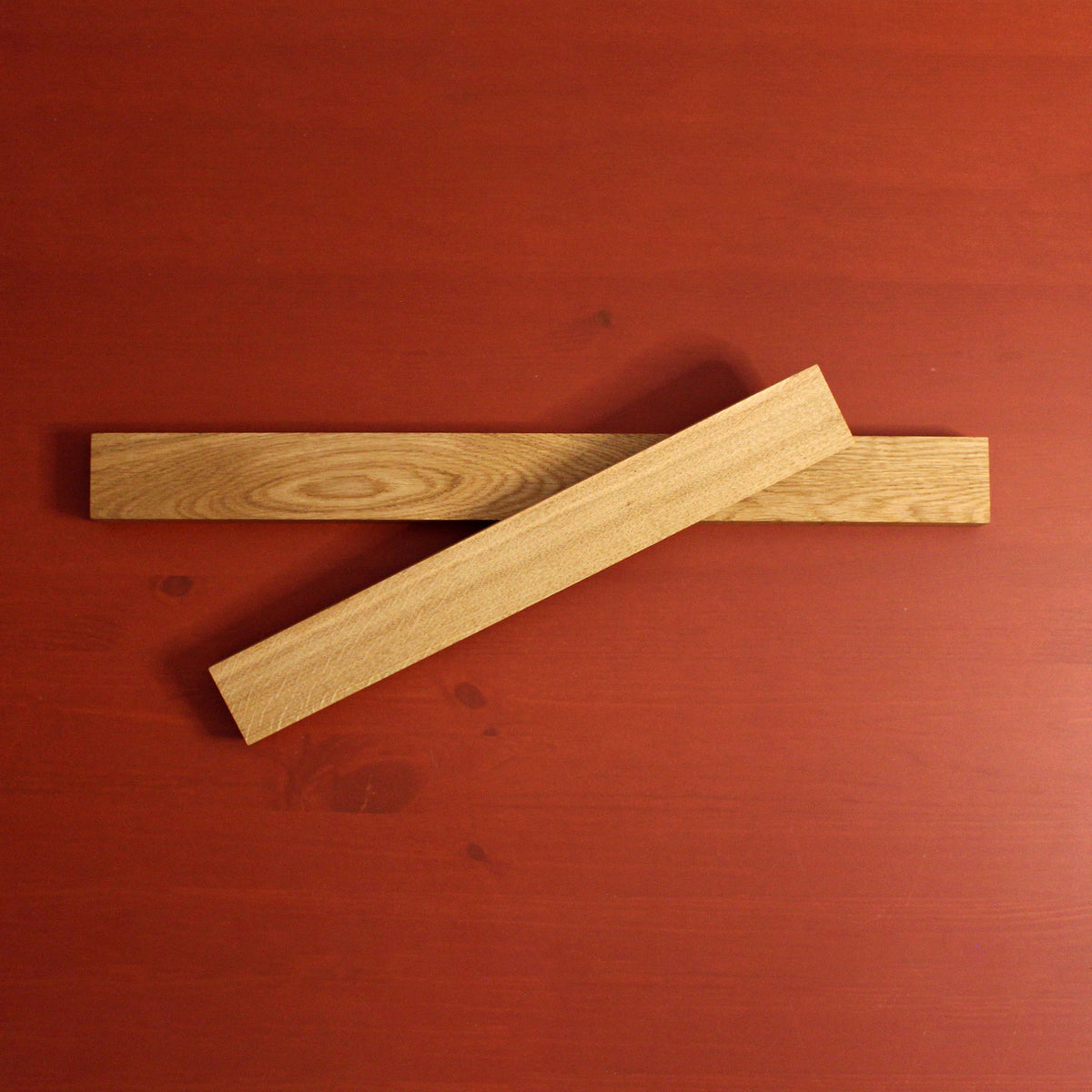 große magnetische Messerleiste | 40 - 54 cm | 100 % Leimfrei | Magnetleiste für Messer | Massivholz Eiche in edlem Design