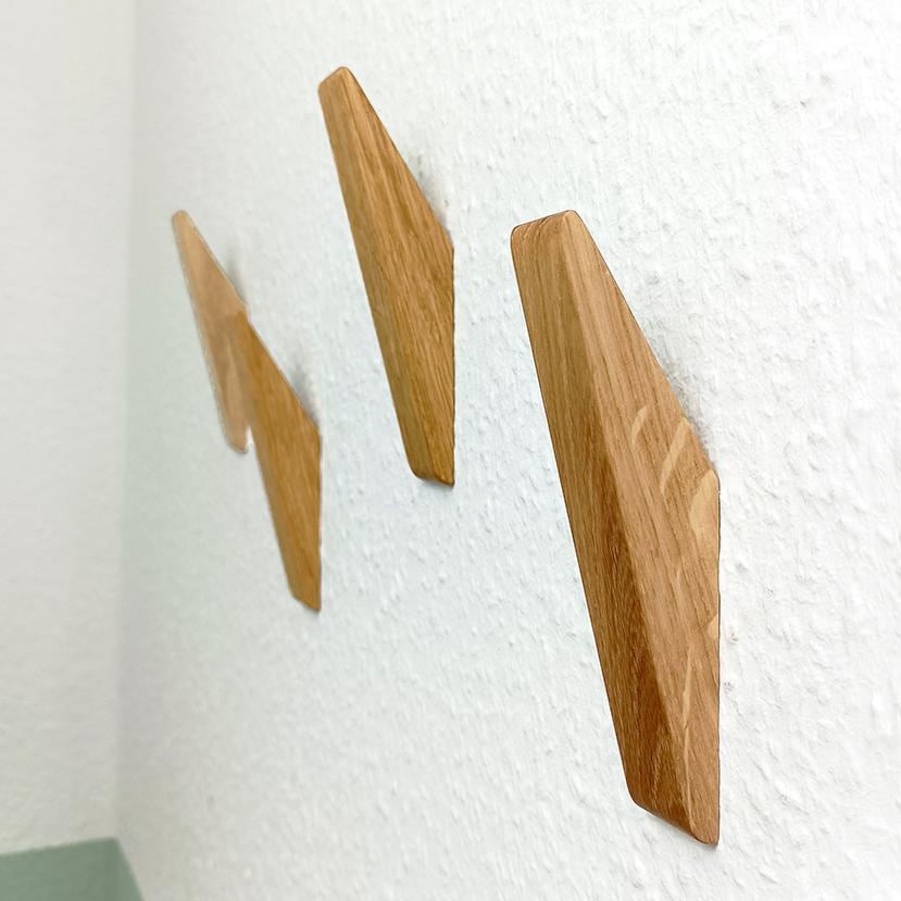 Garderobenhaken | Massivholz Eiche | Wandhaken | Haken | Garderobe Holz | schlichte Wandhaken | Garderobe | Handtuchhalter | Aufhänger
