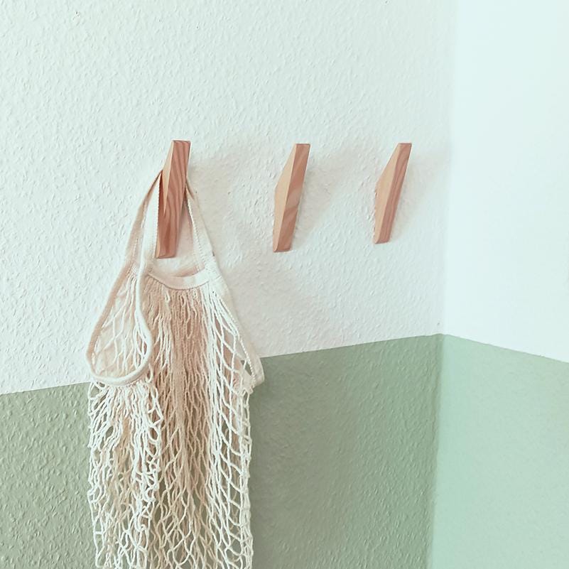 Garderobenhaken | recyceltes Massivholz Fichte | Wandhaken | schlichte Haken | Garderobe Holz | Garderobe | Handtuchhalter | Aufhänger