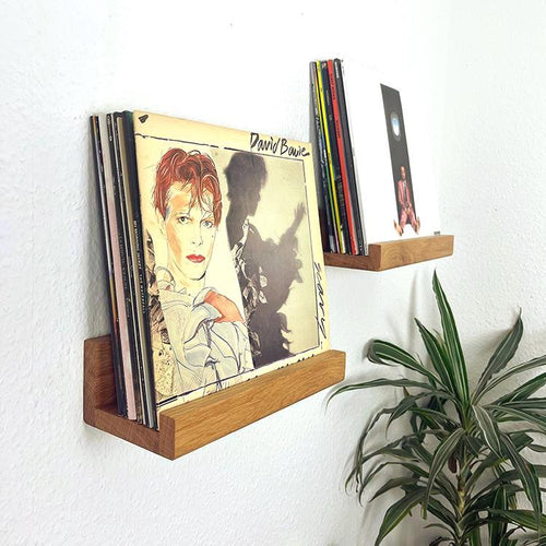 bis zu 12 Vinyl | Schallplattenregal aus massiver Eiche | Vinyl Regaldekor | Schallplatten | Plattenregal| Vinylleiste| Schallplattenständer